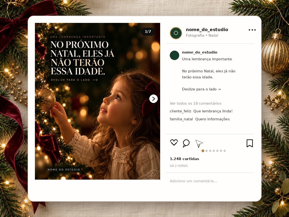 Prévia dos 9 carrosséis estratégicos para Instagram